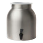 The New Wave Enviro Stainless Steel Water Crock features a wide top opening, flat plastic lid, and BPA-free spigot—ideal for easily filling reusable bottles with your favorite drinks.