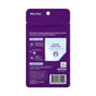 Purple packaging for Nite Owl Children’s Sleep Support Patches, featuring application instructions, an ingredient list, a barcode, and a central square showing the actual patch size with an owl illustration for gentle sleep support.