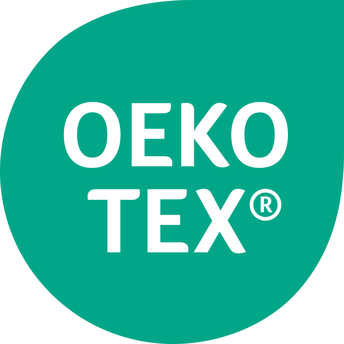 A green circular logo with the white text OEKO TEX® centered inside.