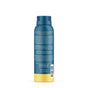 A blue and gold Oars + Alps Spray Deodorant can displays product features, ingredients, directions, and cruelty-free, gluten-free, vegan claims on the back. Aluminum-free. Brand and contact info appear at the bottom.