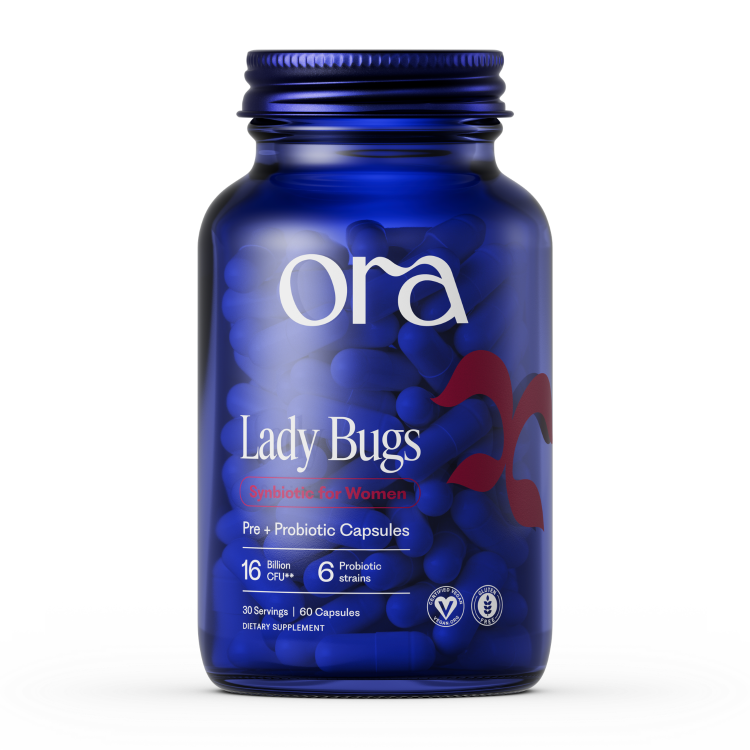 Ora Organic Lady Bugs: Synbiotic for Women Capsules | Grove Collaborative
