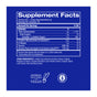 A blue Supplement Facts label for Ora Organic's Supercharged Creatine Powder - Muscle Memory highlights creatine monohydrate for muscle power and cognitive support, plus vegan and gluten-free certifications.
