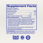 Supplement Facts label for Ora Organic's Trust Your Gut: High Potency Pre + Probiotic Capsules, showing serving size, amount per serving, active and other ingredients. Certification icons: Five Nation Standard, gluten-free, GMO-free, and vegan.