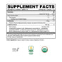 Ora Organic Probiotic & Prebiotic Powder Supplement features a Supplement Facts label with serving size, calories, carbs, sugars, OraSymbiome and OraBiome Boost blends; it's vegan, organic, USDA organic—ideal for digestion and immune support.