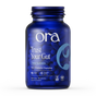 A blue bottle of Ora Organic Trust Your Gut: Daily Pre + Probiotic Capsule holds 60 vegan, non-GMO capsules with 16 billion CFU, 6 probiotic strains, and prebiotics for gut health.