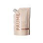 A beige PAUME Moisturizing Antibacterial Hand Gel Refill Bag with a twist cap is shown against a white background.