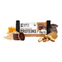 The Kate’s Real Food Organic Protein Bar – Peanut Butter Cup is shown with its wrapper, surrounded by chocolate, peanut butter, peanuts, oats, and honeycomb—packed with 15g protein and gluten-free whole-food ingredients.