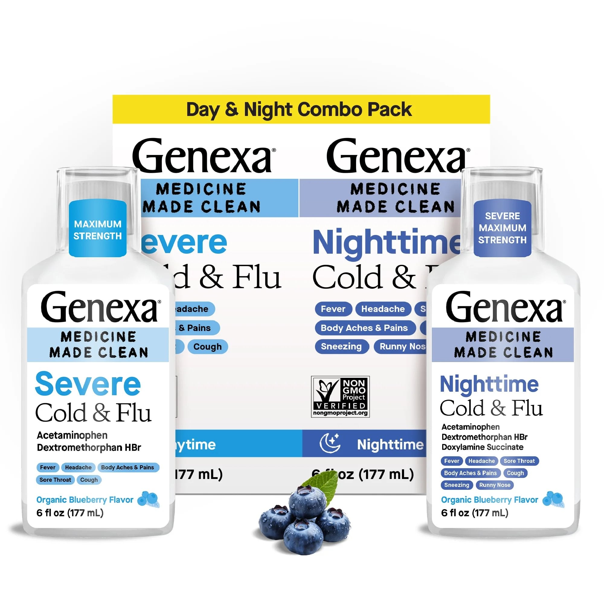 GENEXA Daytime & Nighttime Severe Cold & Flu Combo Pack | Grove ...