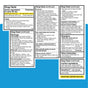 Image of a drug facts label for GENEXA Daytime Severe Cold & Flu, showing active/inactive ingredients, uses, warnings, adult directions, and storage info in a structured box format.
