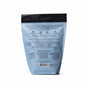 A blue stand-up pouch of Pacha Soap Co. Breathe Salt Soak, displayed from the back with product info, usage instructions, and branding in black text. The pouch has a resealable black top and is set against a white background.