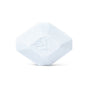 The Pacha Soap Co. Sleep Epsom Salt Bath Bomb is a white, hexagonal tablet with beveled edges and a leaf imprint, ideal for aromatherapy and relaxation. Shown on a plain white background.