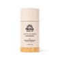 Pacha Soap Co. Deodorant is a beige cylindrical stick with a wooden base and black text, offering an aluminum-free option for those seeking natural underarm care.