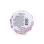 A round French Lavender Froth Bomb by Pacha Soap Co., featuring a purple and white surface. The back label includes directions, skin-nourishing ingredients like lavender essential oil, cautions, company info, and a barcode.