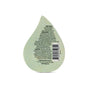 The Vanilla & Sage Bath Bomb by Pacha Soap Co. features a greenish teardrop shape, black-printed directions, ingredients, caution, company info, and a barcode on back. Infused with soothing vanilla and sage scent.
