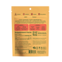 Back of a yellow Plant People WonderDay - Super Mushroom Gummies package showing supplement facts, directions, functional mushrooms like Lion’s Mane, Always/Never attributes, QR code, and icons for stress, energy, mood & wellbeing.