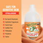 A bottle of Rebel Green Gentle Baby Laundry Detergent Liquid - 3x Concentrated appears on an orange background, featuring hypoallergenic, USDA Certified formula free from harsh chemicals, fragrances, dyes, and toxins.