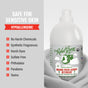 A bottle of Rebel Green Fresh Laundry Detergent Liquid - 3x Concentrated sits by a laundry pile. Text notes this hypoallergenic soap is safe for sensitive skin and free from harsh chemicals.