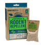 A box labeled Fresh Cab® Botanical Rodent Repellent by Earthkind with a scent pouch beside it. This botanical repellent uses balsam fir oil for no-kill rodent protection, keeping mice out for up to 30 days.