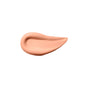 A smooth, glossy smear of RMS Beauty ReFresh Eye Brightener Broad Spectrum SPF 30 in beige on a white background, with lightweight texture and curved edges.