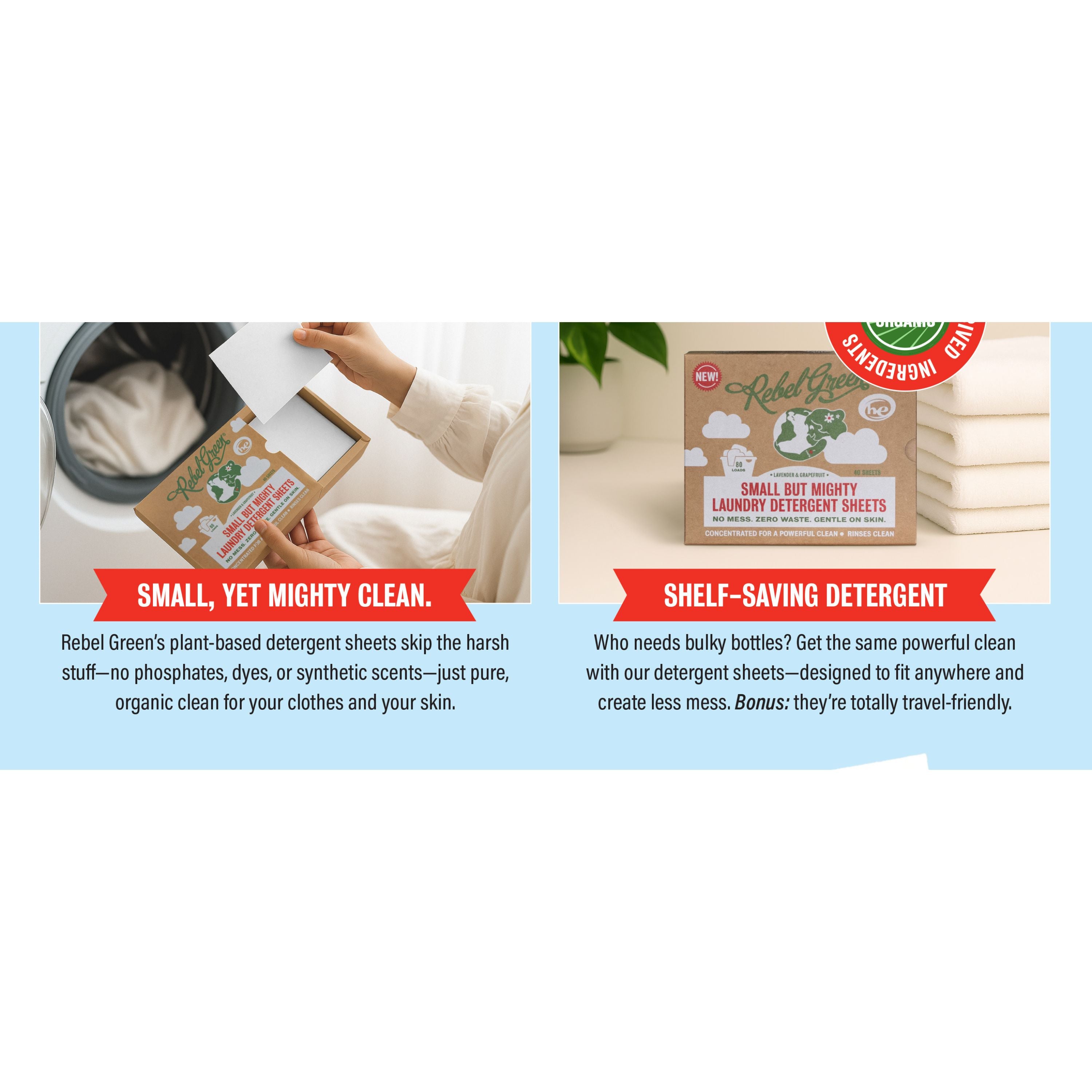 Rebel Green Laundry Detergent Sheets - Thumbnail 3