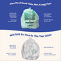 Top: Repurpose Compostable Small Bin Bags, Lavender Scented—eco-friendly and home-compostable. Bottom: Standard clear plastic trash bag with traditional drawbacks. Text compares their durability and environmental impact.