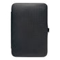 The Rugged Beauty 11-in-1 Manicure Set comes in a rectangular black hard-shell case with a subtle checkered texture and side latch, designed to store grooming tools, shown against a white background.