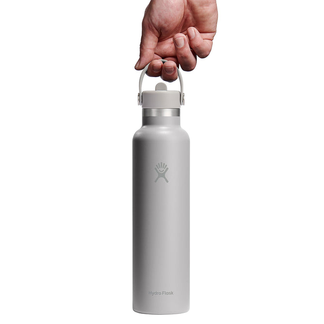 Hydro Flask Standard Mouth Bottle with Flex Straw Cap, 24 oz