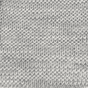 Close-up of The Sawa - Moon Stone, a light gray merino baby blanket featuring a textured, repeating knit stitch pattern.