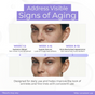 Infographic with close-ups of a woman’s face over 12 weeks shows fewer wrinkles and smoother skin from using Tree To Tub Copper Peptides Face Serum with Multi-Peptides, Triple Hyaluronic Acid & Squalane; weekly progress is labeled.