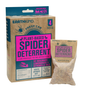 A box and pouch of Earthkind Fresh Cab® Spider Deterrent with rosemary, lemongrass, and citronella oils. The pack contains 4 scented pouches and claims lab-proven, no-kill spider control.
