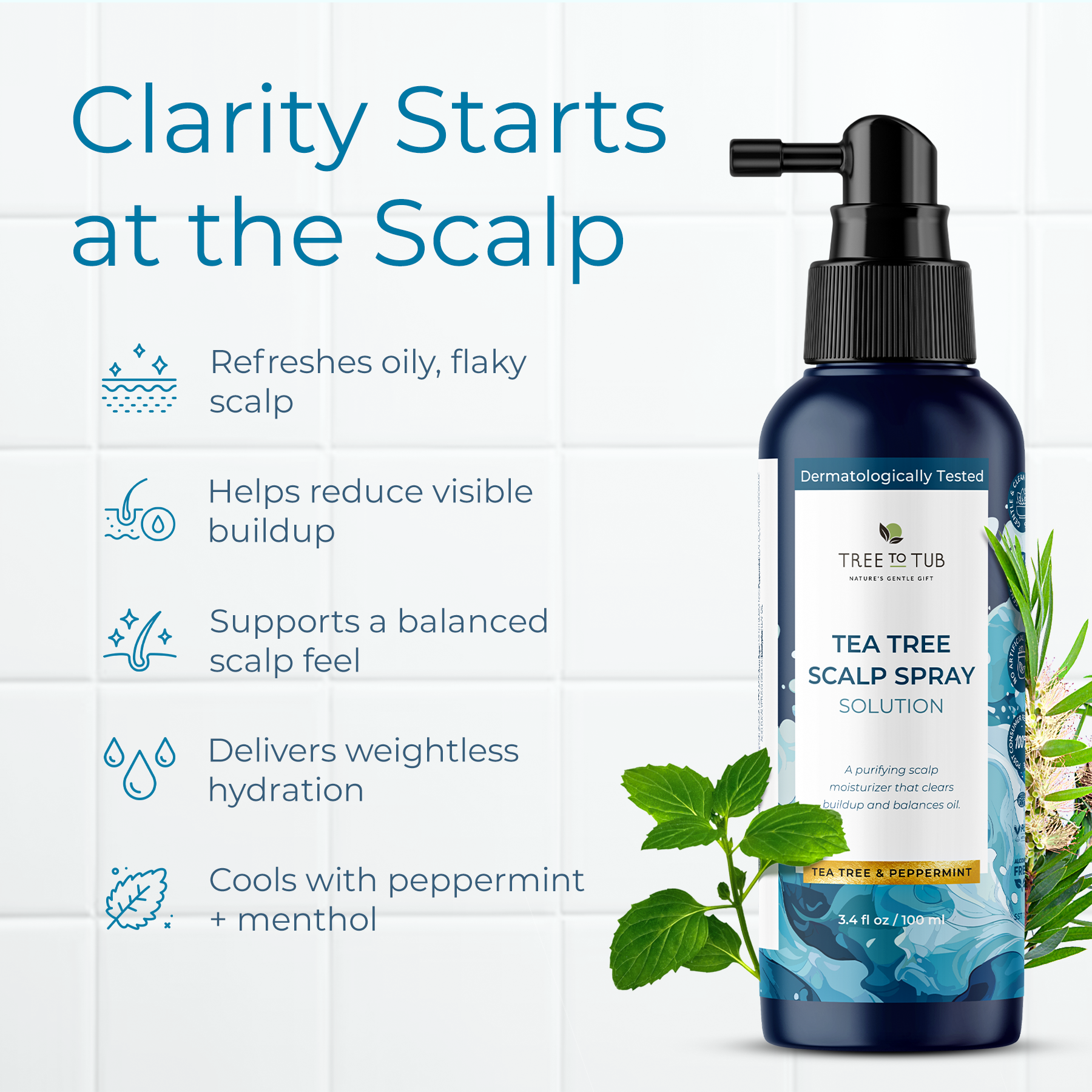 Tree To Tub Tea Tree Scalp Spray - Thumbnail 2