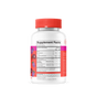 A white bottle of SmartyPants Kids Probiotic & Prebiotic Gummy with a red cap showcases supplement facts and ingredients on its label. The label displays cartoon fruits along the sides and presents nutritional information in black text against a white background, emphasizing its digestive health benefits. The bottle is photographed against a plain white backdrop.