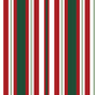 The Set of 5 Reusable Gift Bags - Traditional Stripes by Waste Free Celebrations features red, green, white, and light green vertical stripes—an eco-friendly and stylish alternative to single-use wrapping paper.