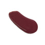 A single swipe of The Seaweed Bath Co Tinted Mineral Lip Shine SPF 20 in a glossy, deep burgundy shade—infused with nourishing shea butter—is spread smoothly on a white background.