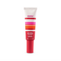 A tube of Shielded Beauty Self Defense Super-Charged Moisturizer, featuring pink, orange, red, and white stripes on its label, stands upright on a white background. This 50 mL (1.7 fl oz) moisturizer offers superior skin protection.
