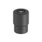 A black cylindrical Rorra Showerhead Filter with a vented top and the brand name “rorra” displayed on the front, shown against a white background. This showerhead filter by Rorra features advanced KDF-55 Media for enhanced filtration performance.