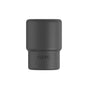 A minimalist black cylindrical cup with a matte finish and the word “rorra” embossed near its base, showcased against a plain white background. The design draws inspiration from the sleek aesthetic of the Rorra Showerhead Filter by Rorra, which features advanced KDF-55 media for premium water purification.