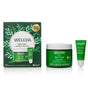 The Weleda Skin Food Nourish & Melt Duo includes a green box, a 5.0 fl oz body butter jar, and a 0.27 fl oz lip butter tube—perfect for moisturizing dry skin and lips, displayed on a white background.