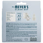 Back of the Premium Scented Oil Diffuser Kit packaging showing a diagram of the warmer and refill components, ingredient information, safety warnings, and usage instructions.