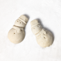 Two Holiday Bath Bomb - Snowman from Spinster Sisters Co. rest on a white textured surface, ready to bring a festive touch to your holiday bath routine.
