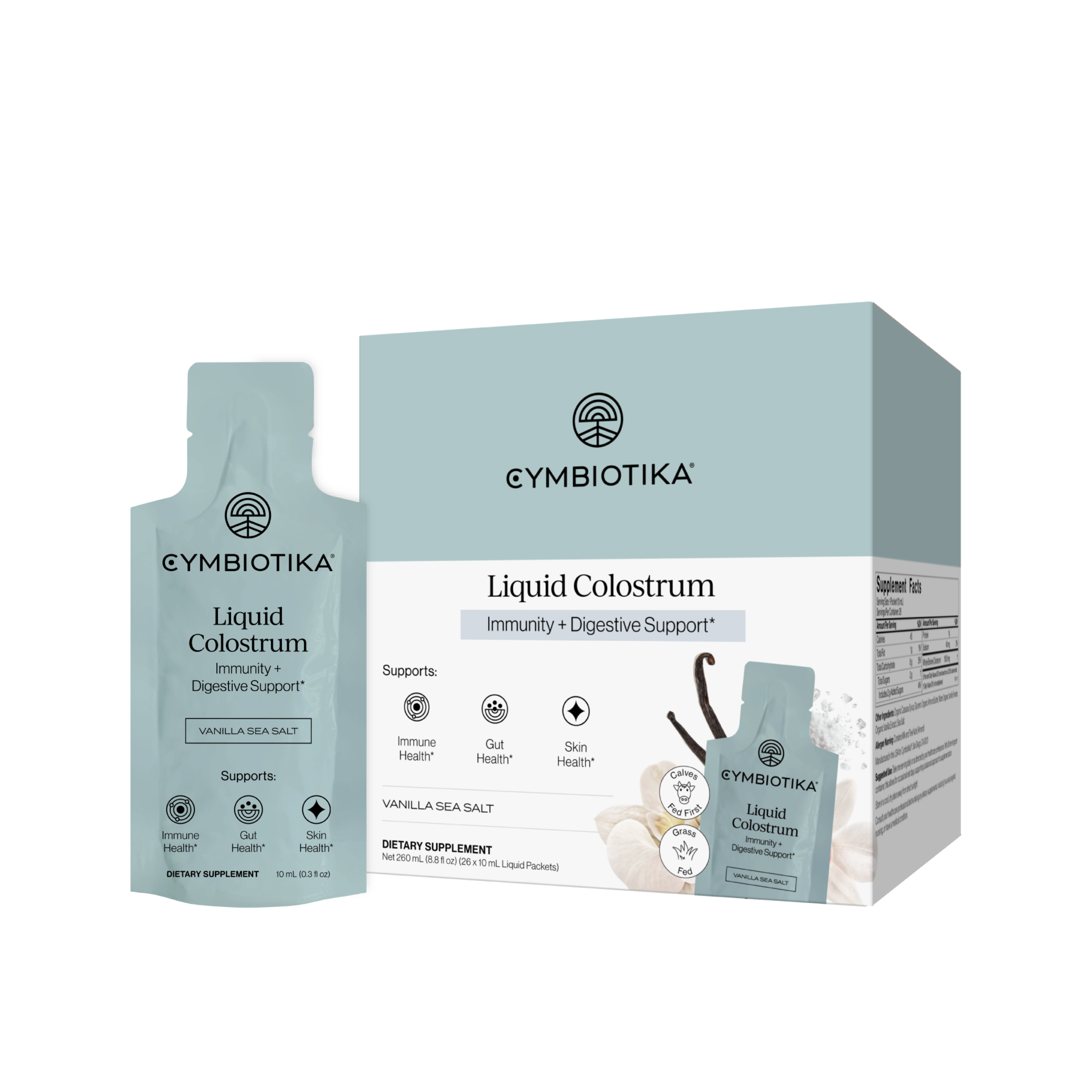 Cymbiotika Liquid Colostrum Packets - Immunity + Digestive Support ...