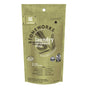 A resealable green bag of grab greens Stoneworks Laundry Detergent Pods - Olive Leaf - Sample deeply cleans with eco-friendly features, containing two pods and showcasing HE compatibility and EPA Safer Choice Certified logos.