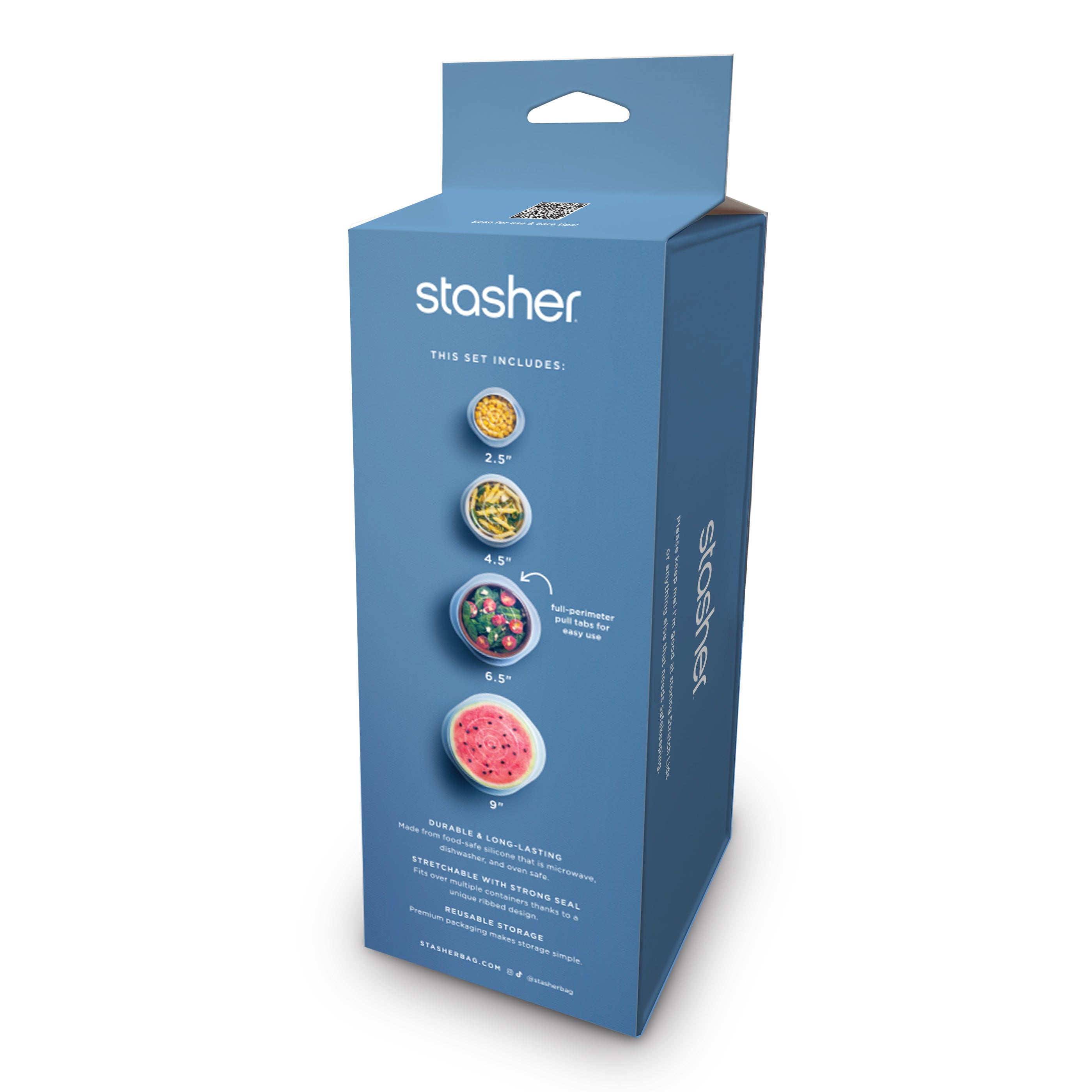 Stasher Premium Reusable Silicone Stretch Lids