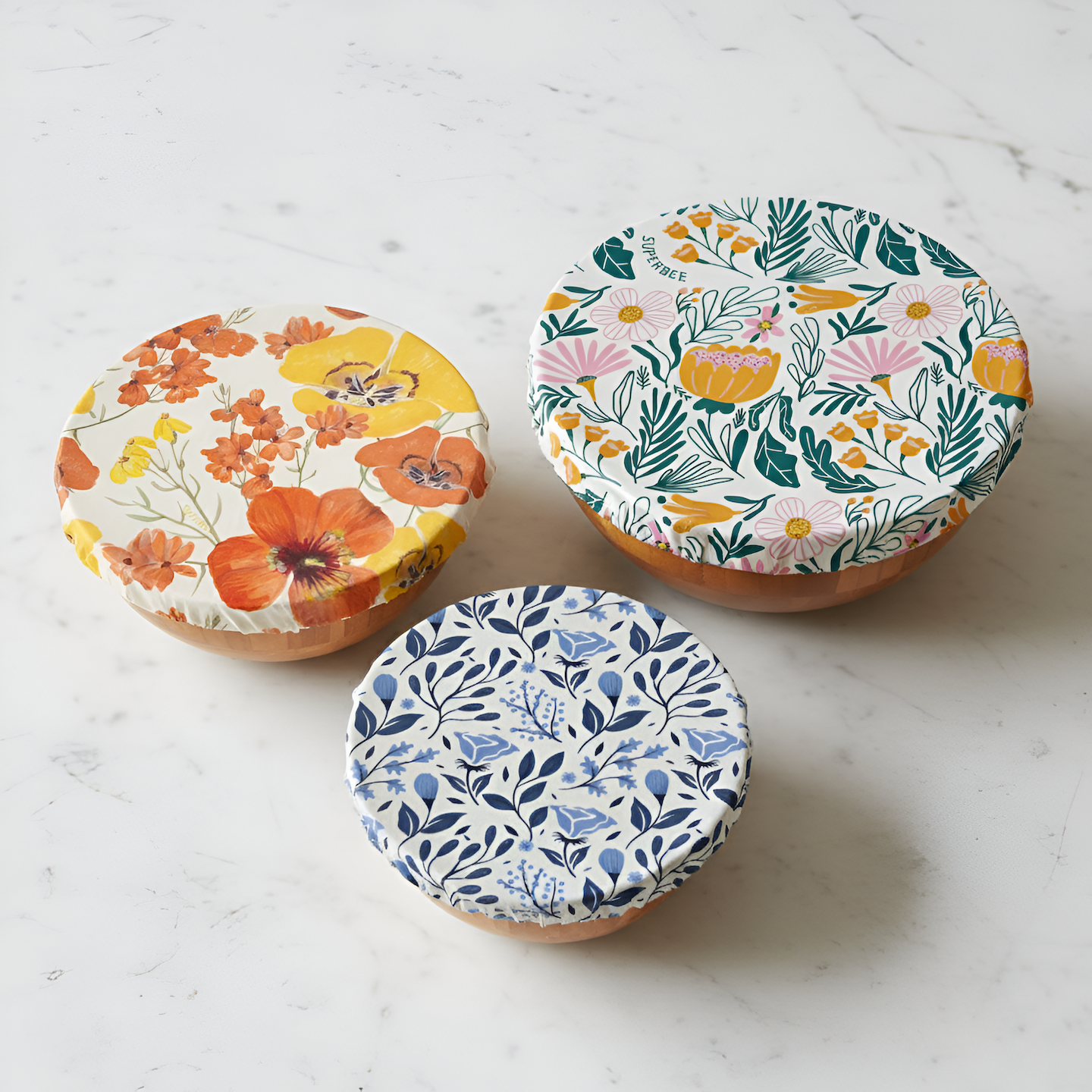 Beeswax Food Wraps - Large Set of 3 - Thumbnail 5