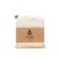 A set of five SuperBee Mesh Produce Bags made from reusable cotton mesh, folded and wrapped with a brown paper label featuring a bee logo and "Mesh Produce Bags, Set of 5," shown against a white background.