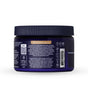A dark blue plastic container with a black lid displays the Trace Minerals ConcenTrace Daily Mineral Powder label, featuring usage instructions, product details, icons, and a barcode. This supplement is rich in trace minerals.