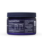 A purple container of Trace Minerals ConcenTrace Daily Mineral Powder with a dark screw-on lid displays the supplement facts, trace minerals nutrition information, and usage instructions on the side.
