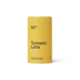 A yellow canister of Morning Made Turmeric Latte - Original (60 servings), a golden spice blend for an anti-inflammatory coffee alternative that supports digestion and detox, displayed on a white background.