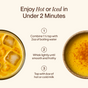 Brew a Morning Made Turmeric Latte - Original (60 servings) in under 2 minutes! Mix 1½ tsp powder with 2oz boiling water, whisk, then add 6oz hot or cold milk. Includes images of both hot and iced drinks.