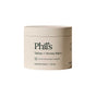 Phil’s Tallow + Honey Balm, in a beige home compostable container with a minimal design, sits on a white background. This multipurpose balm features nourishing grassfed tallow and honey as key ingredients.